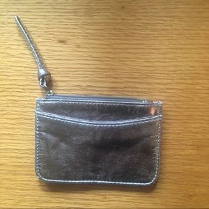 J.Crew Small Metallic Pouch